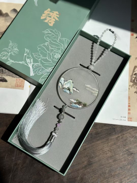 Embroidery car hanging