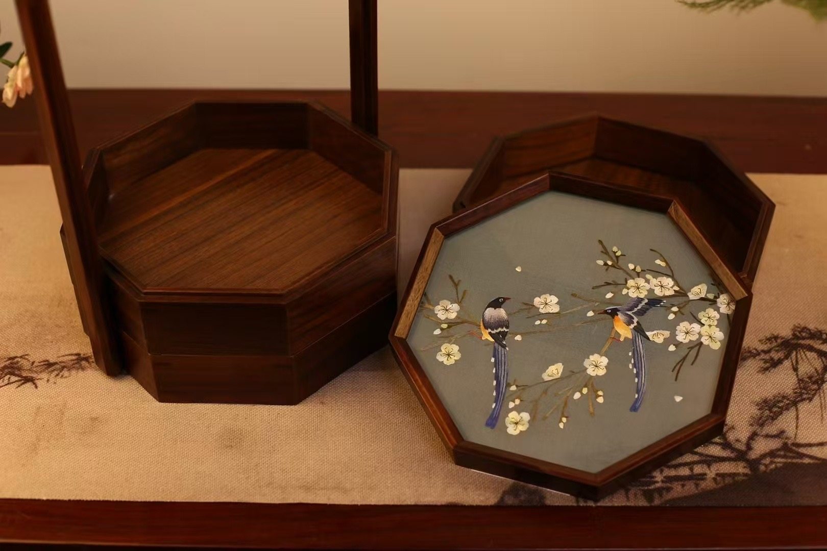 Three-layer storage box