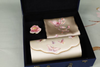 Silk hand-embroidered Ruyi bag, scarf, brooch set
