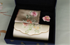 Silk hand-embroidered Ruyi bag, scarf, brooch set