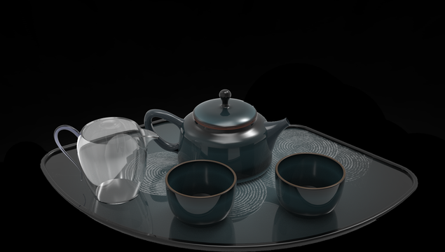 Xuan Chi lacquer tea set