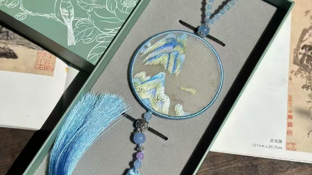 Embroidery car hanging