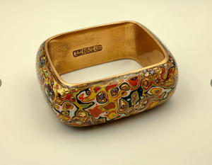 Metallic lacquer bracelet