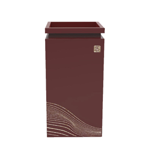 Hotel bathroom trash can