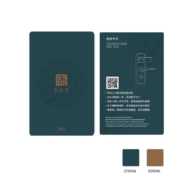 Hotel room card