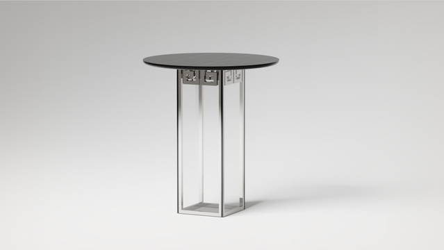 Black walnut kidnail pattern tea table