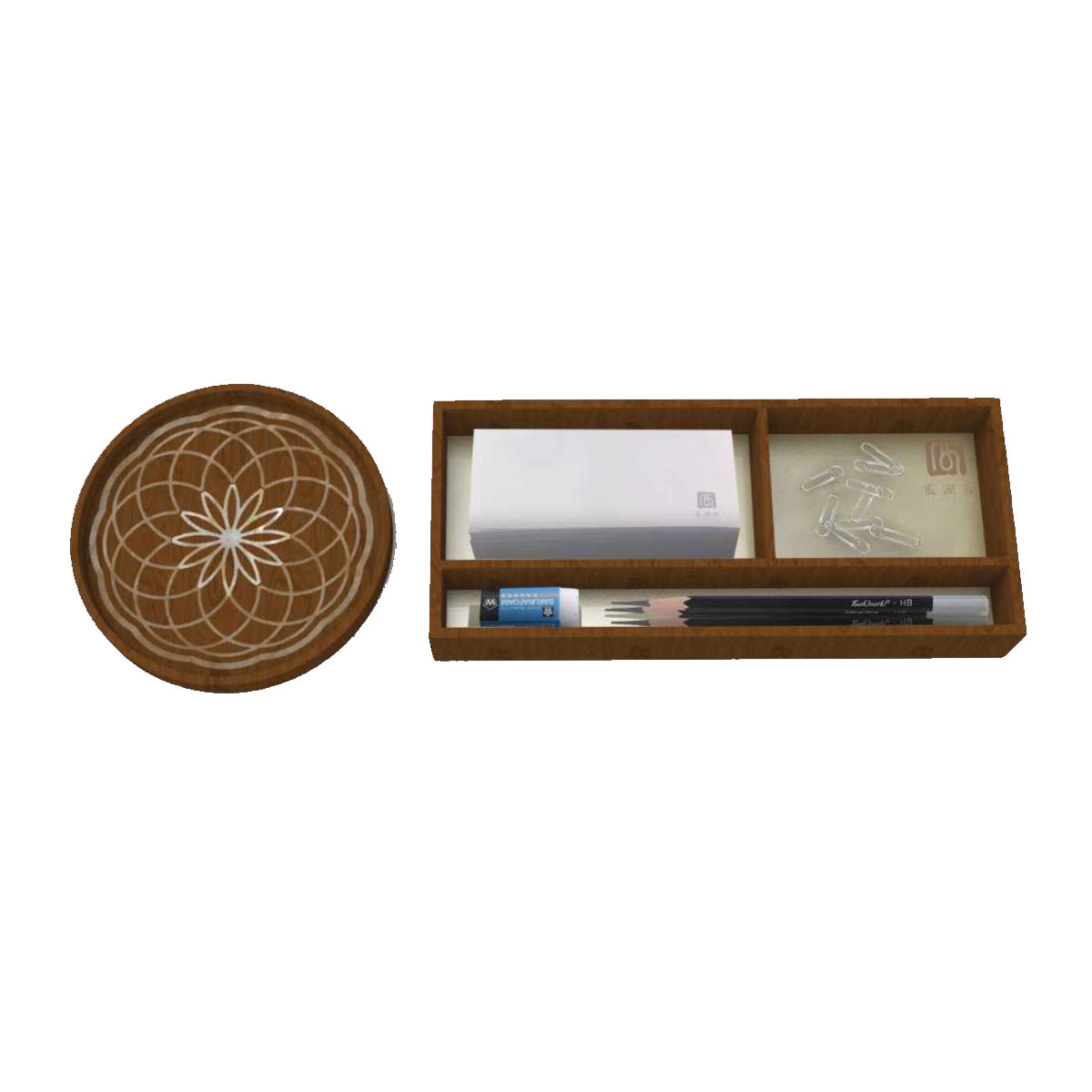 Room stationery tray