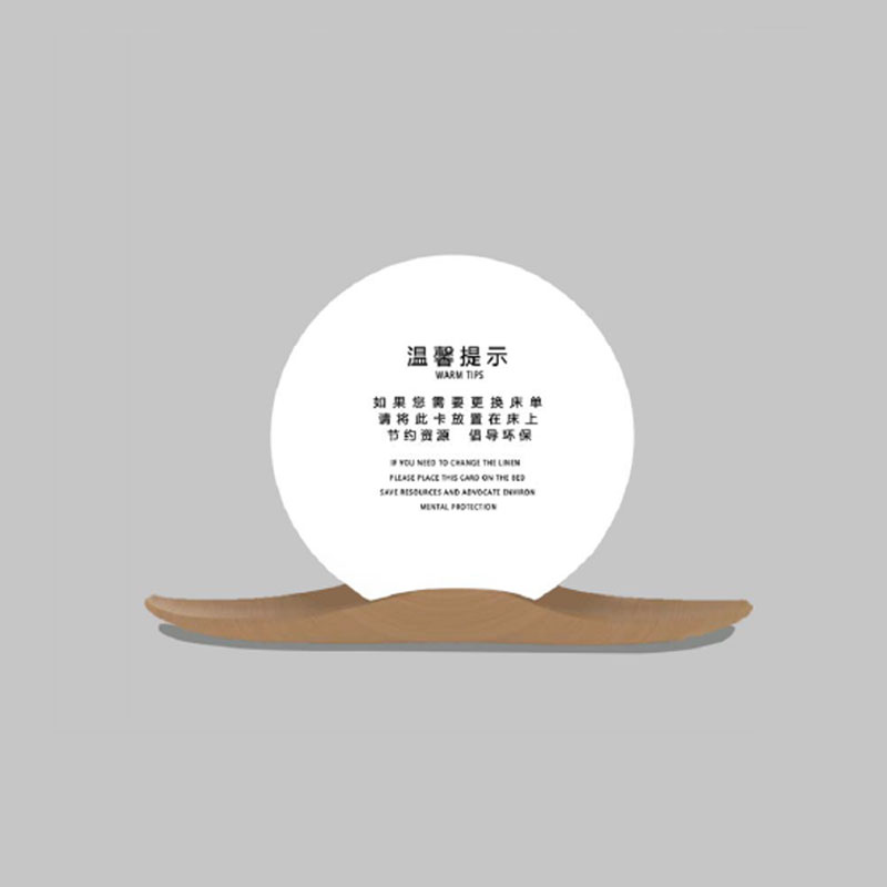 Hotel warm reminder sign