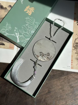 Embroidery car hanging