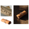 Leather wooden glasses box
