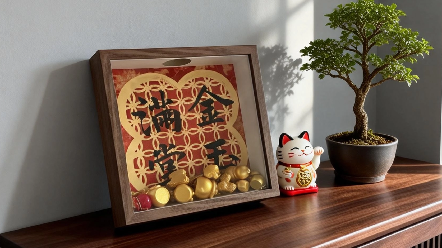 Gold and jade piggy bank