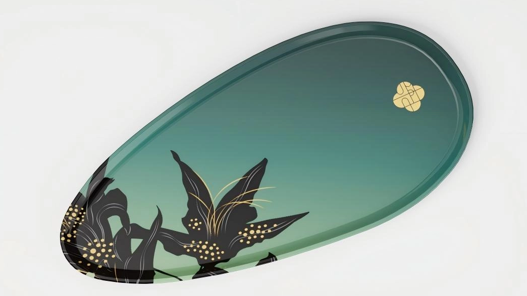 Twelve Flower Goddess Lacquer Plate