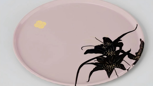 Twelve Flower Goddess Lacquer Plate