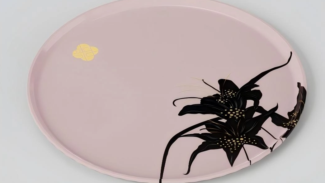 Twelve Flower Goddess Lacquer Plate
